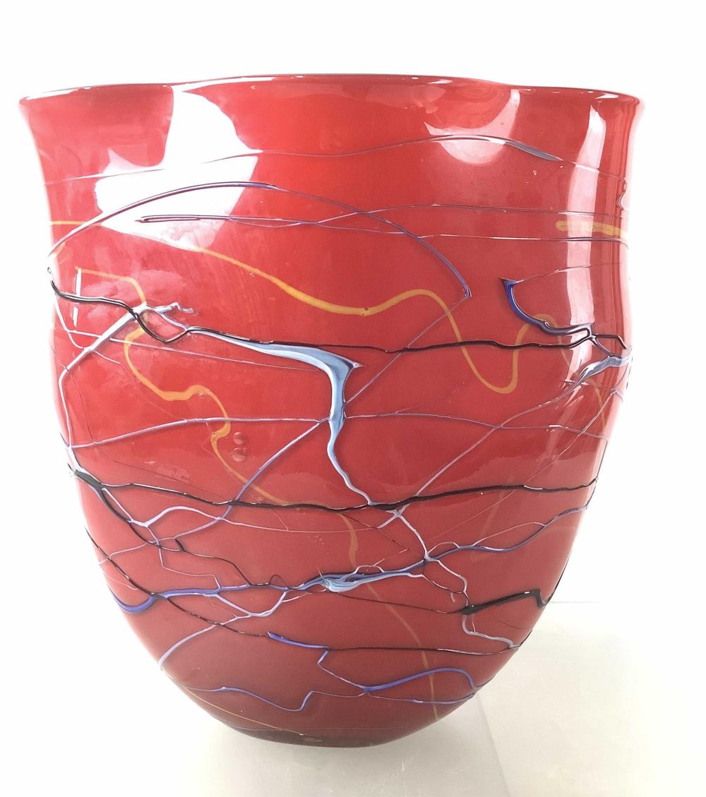 15in. Studio Art Glass Vase