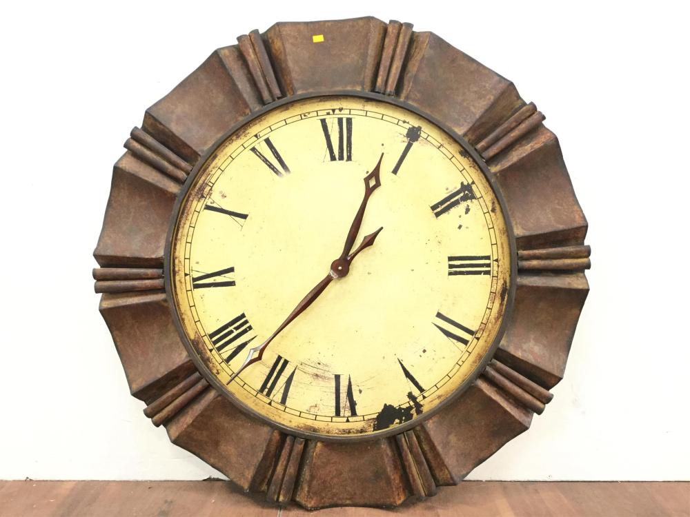 37in Rustic Style Wall Clock image