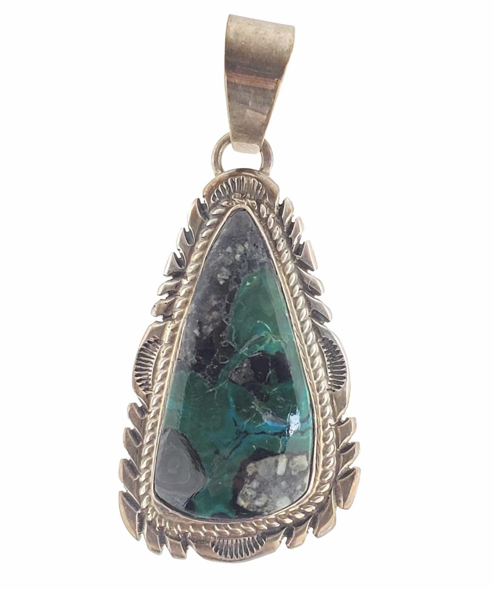 Vintage Navajo Thomas Francisco Sterling Pendant