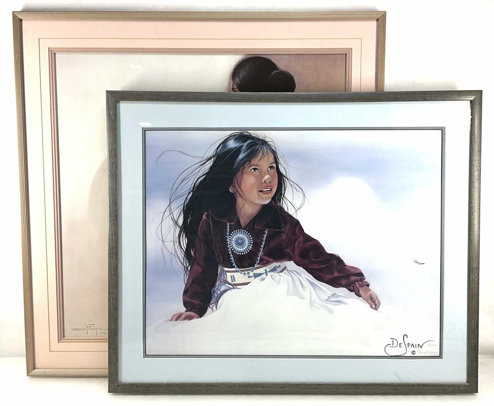 (2) Native American Signed & Numbered Prints, Despain. Franca