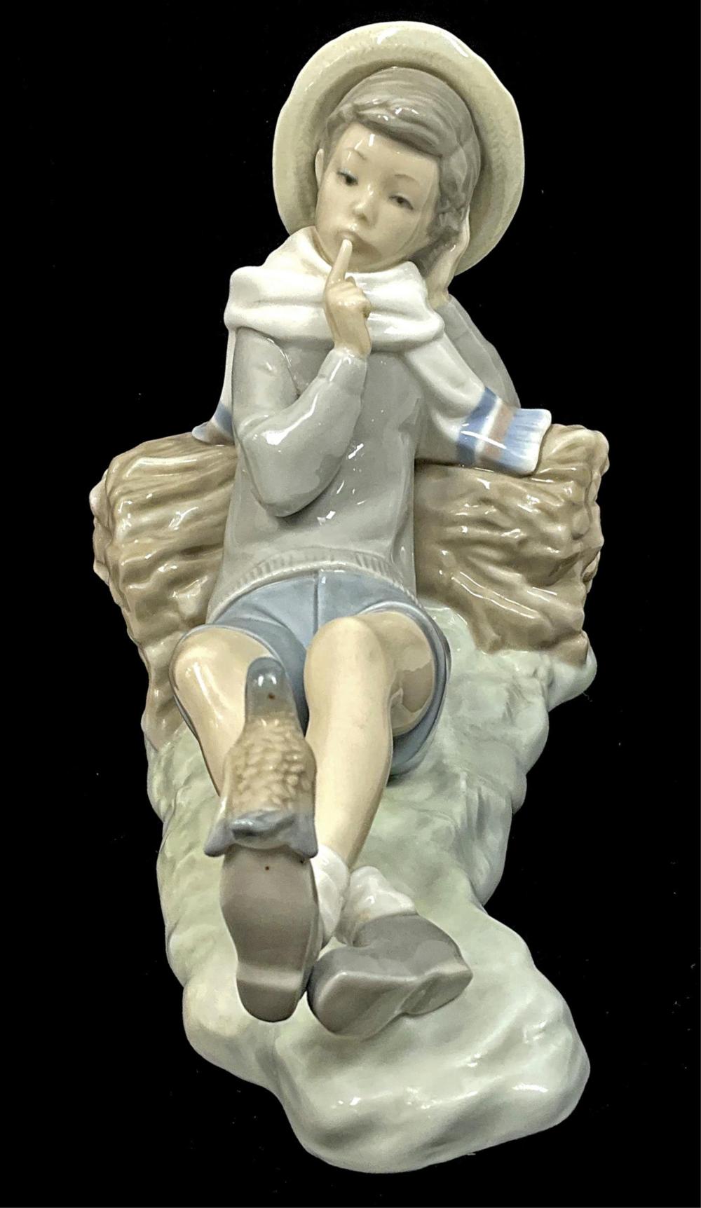 Lladro Shepard w/ Bird Figurine #4730