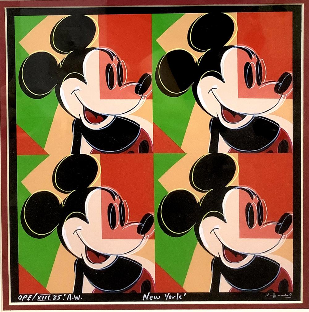 Andy Warhol Limited Edition Lithograph Signed In Plate