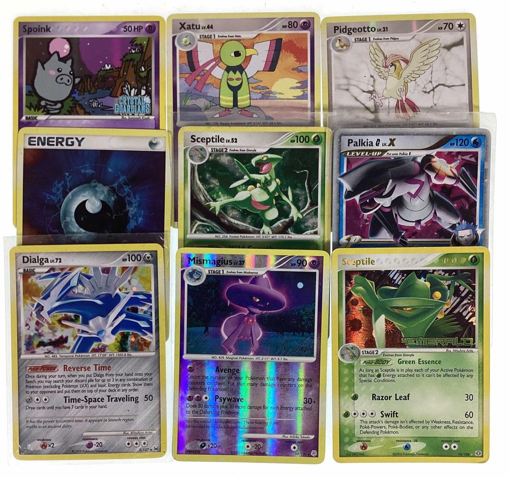 (9) 2005-2009 Pokémon Hologram Collectors Cards