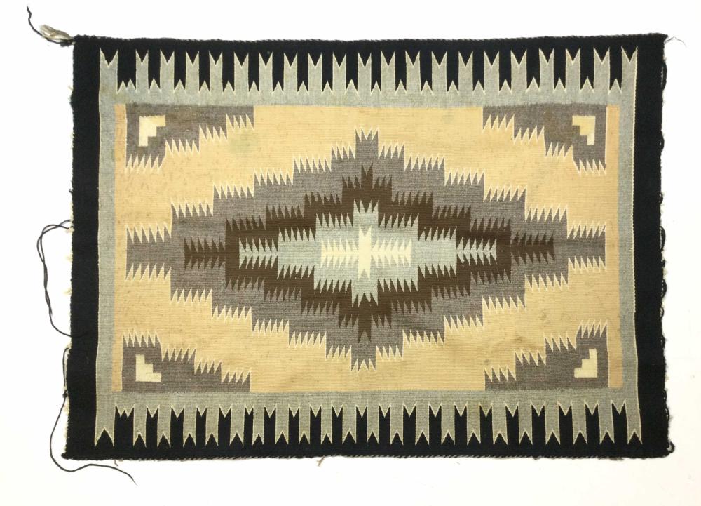 Native American Navajo Eye Dazzler Woven Rug