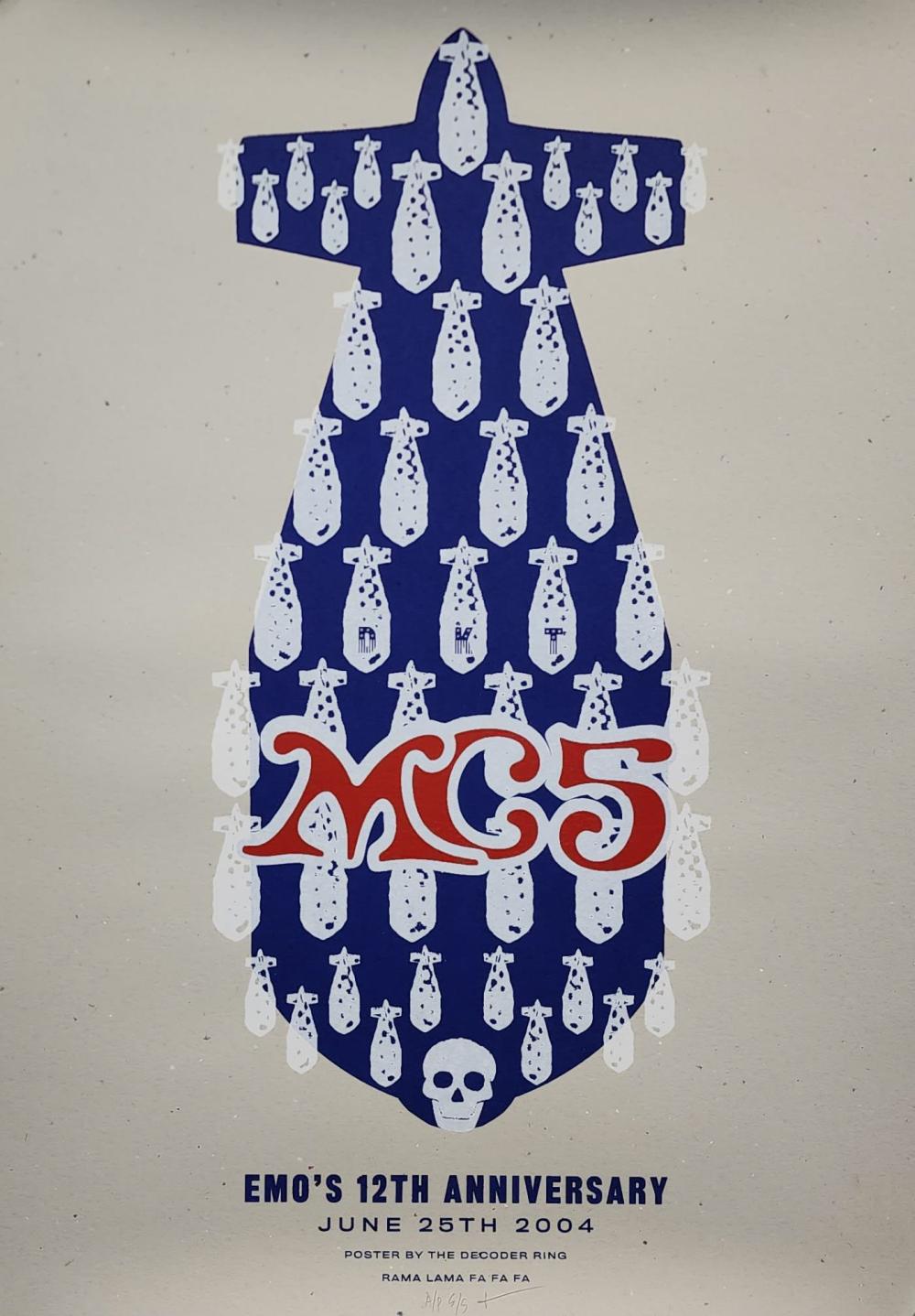 (2) MC5 Signed Limited Edition Tour Posters