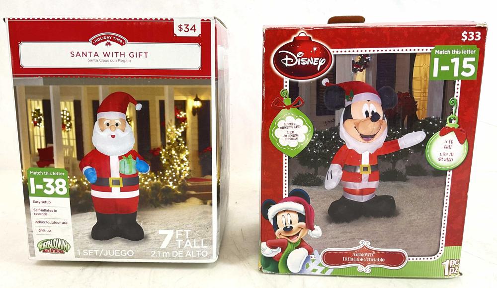 (2pc) Holiday Time 7ft, 5ft Airblown Inflatable