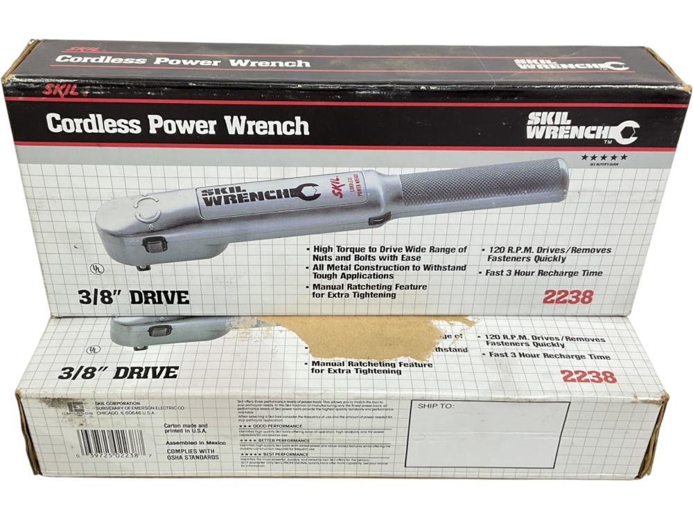 (2) Skill Cordless 3/8in Power Wrenches