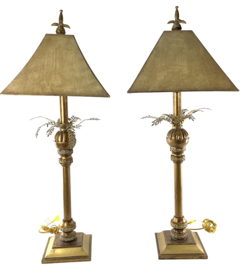 Pair Of Hollywood Regency Style Table Lamps