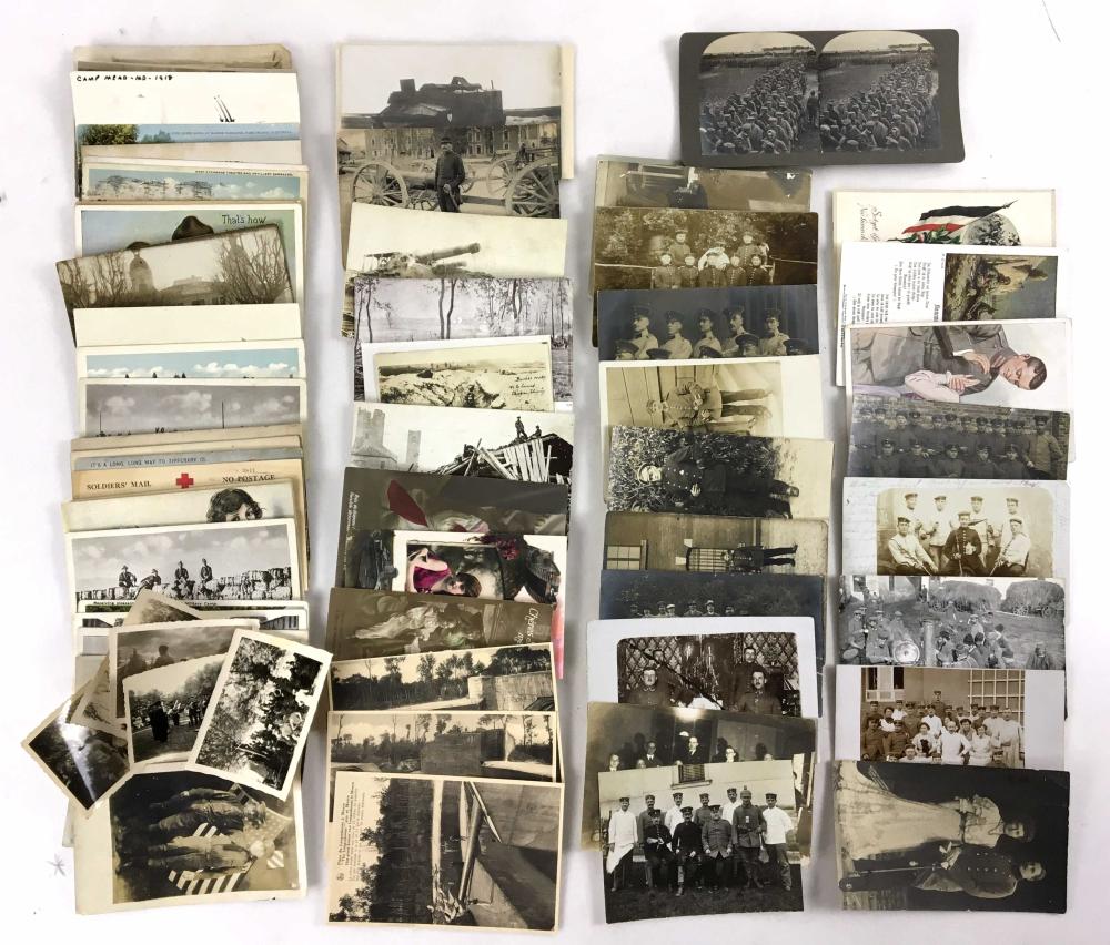 Vintage Ww1 Military Postcards & Photos