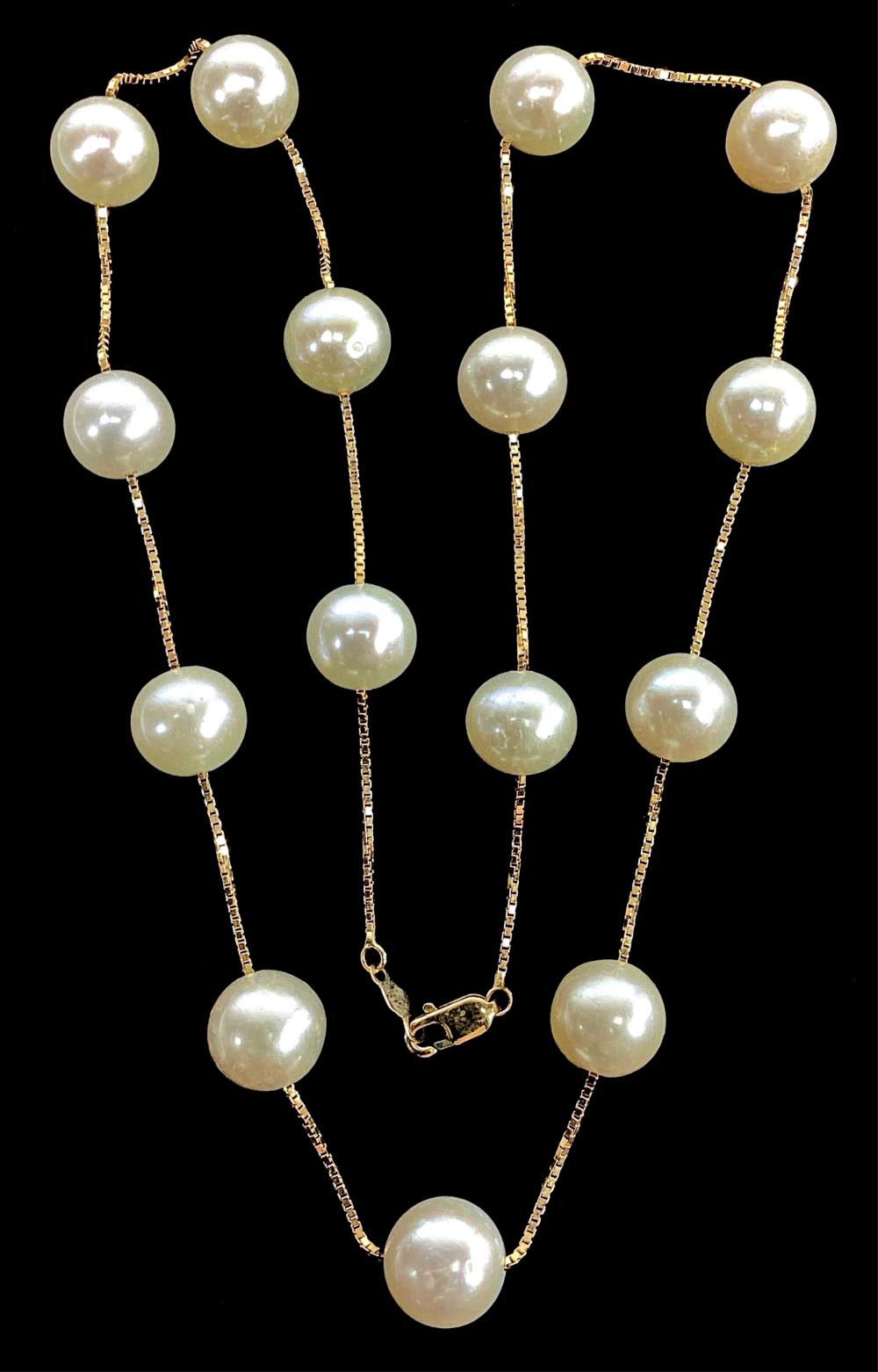 14K Yellow Gold & Pear Necklace