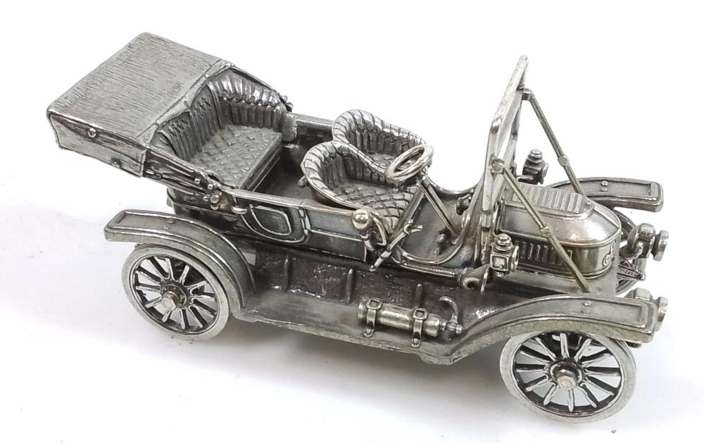 Franklin Mint 1911 Model 70 Stanley 925 Silver Car