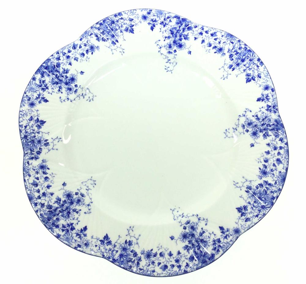 (4) Shelley Dainty Blue Fine Bone Dinner Plates