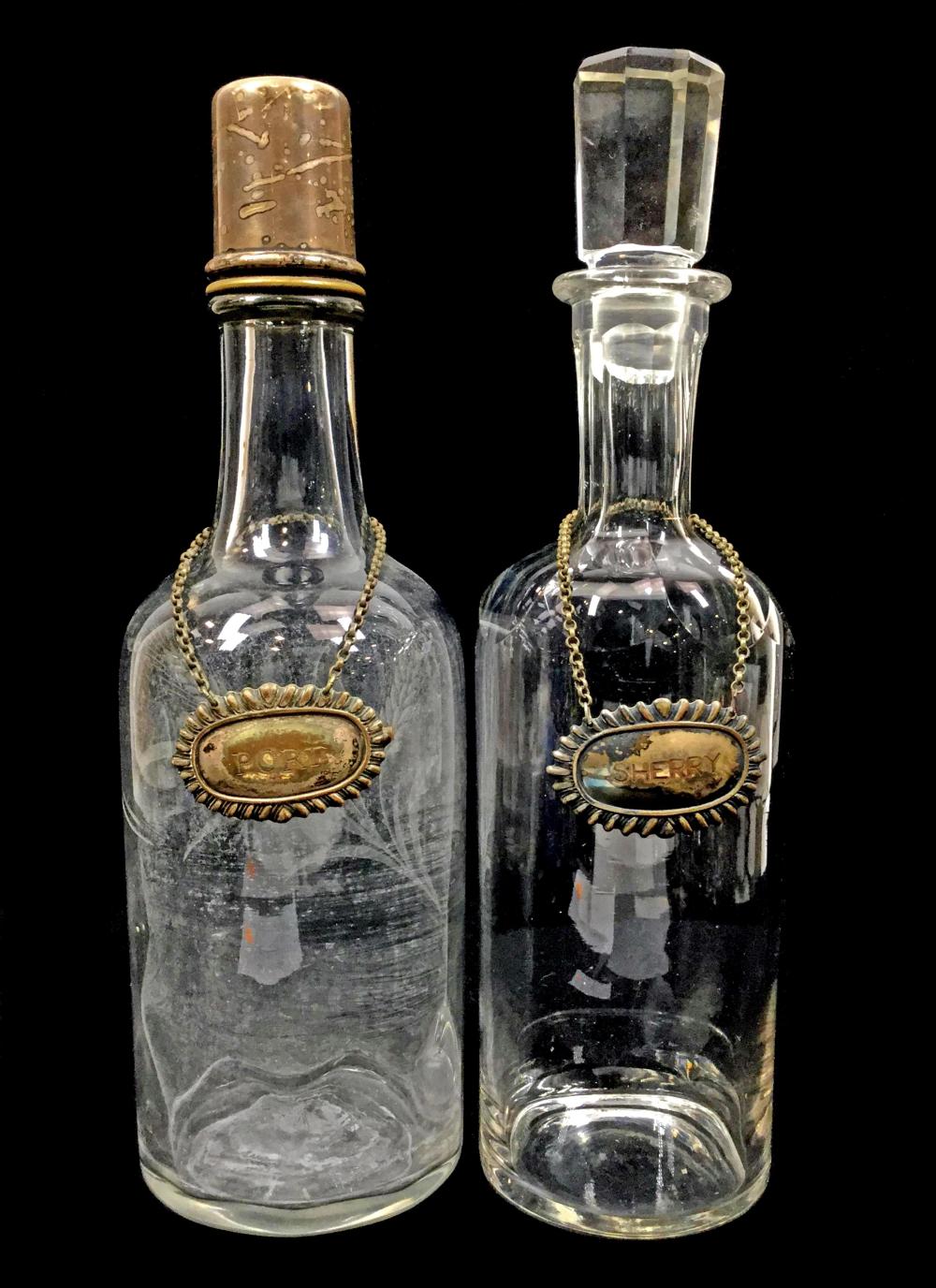 Antique Sherry & Port Glass Decanters