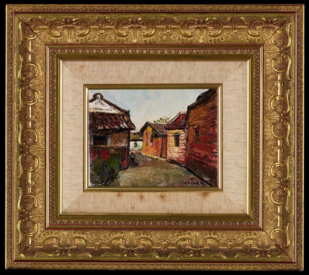 A FINE OIL PAINTING,YI-HSIU... image