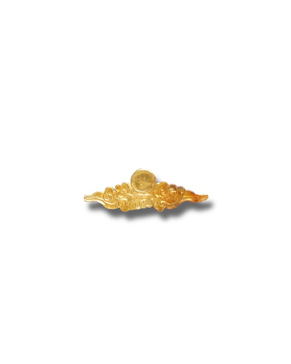 A GOLD 'CLOUD AND MOON' ORN... image