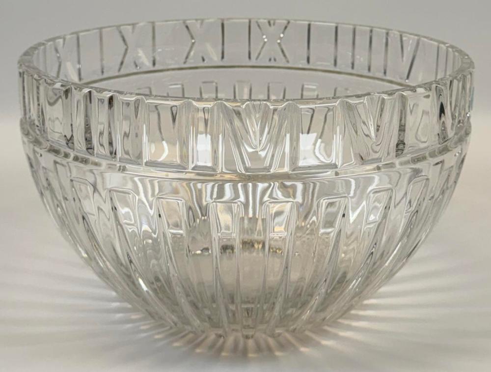 TIFFANY & CO. CRYSTAL ATLAS BOWL