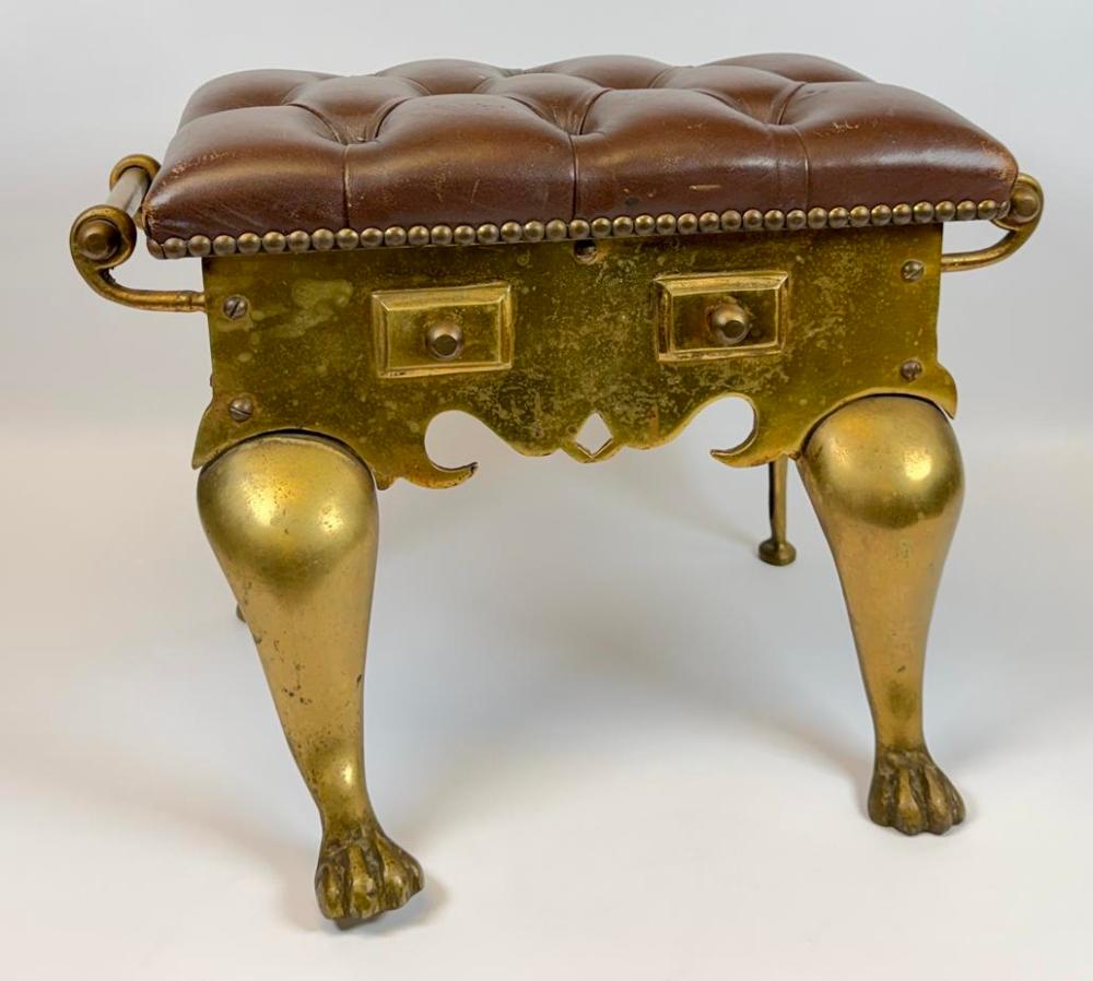 JANS OF LONDON CHESTERFIELD FOOTSTOOL