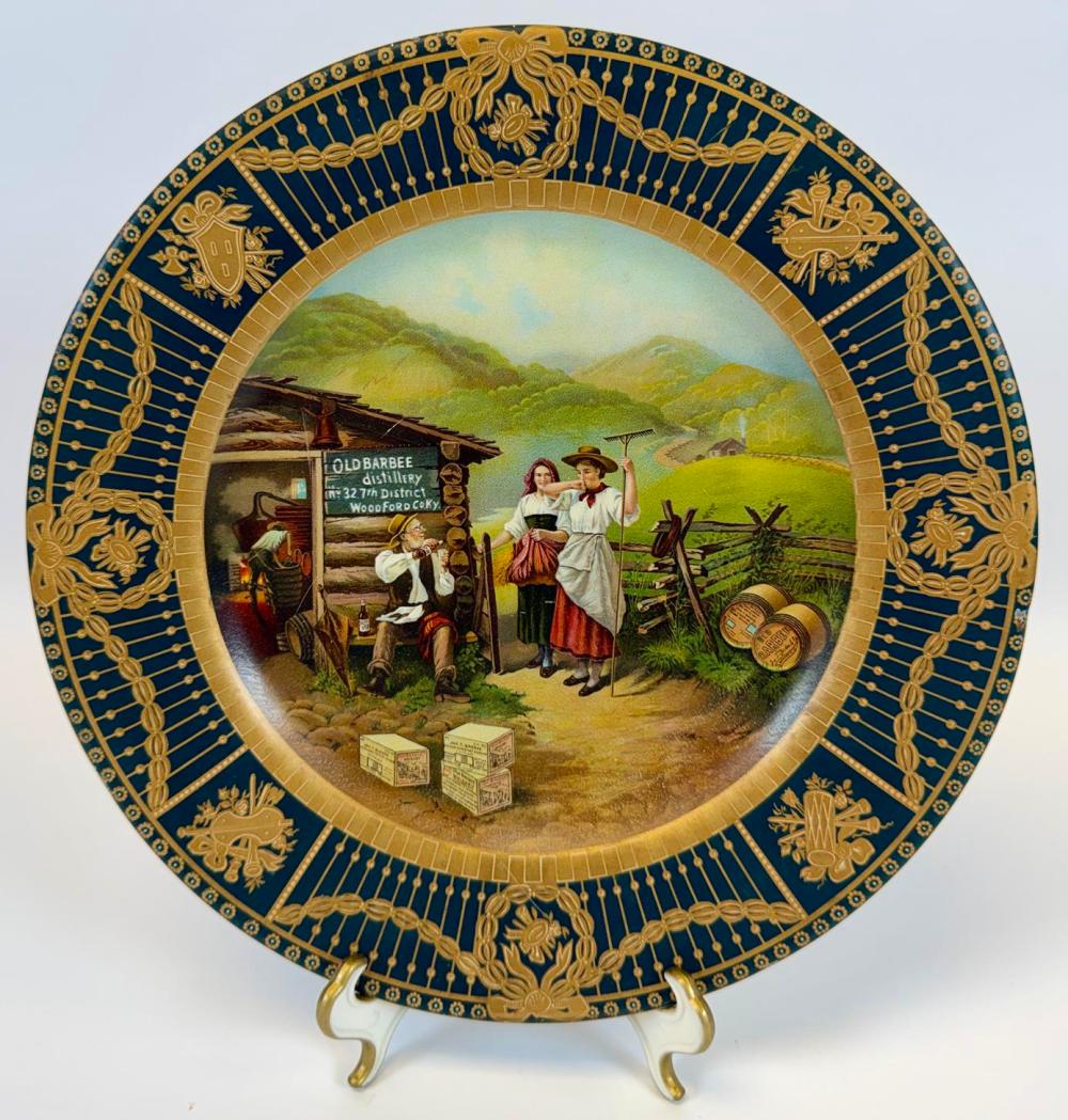 OLD BARBEE DISTILLERY VIENNA ART PLATE