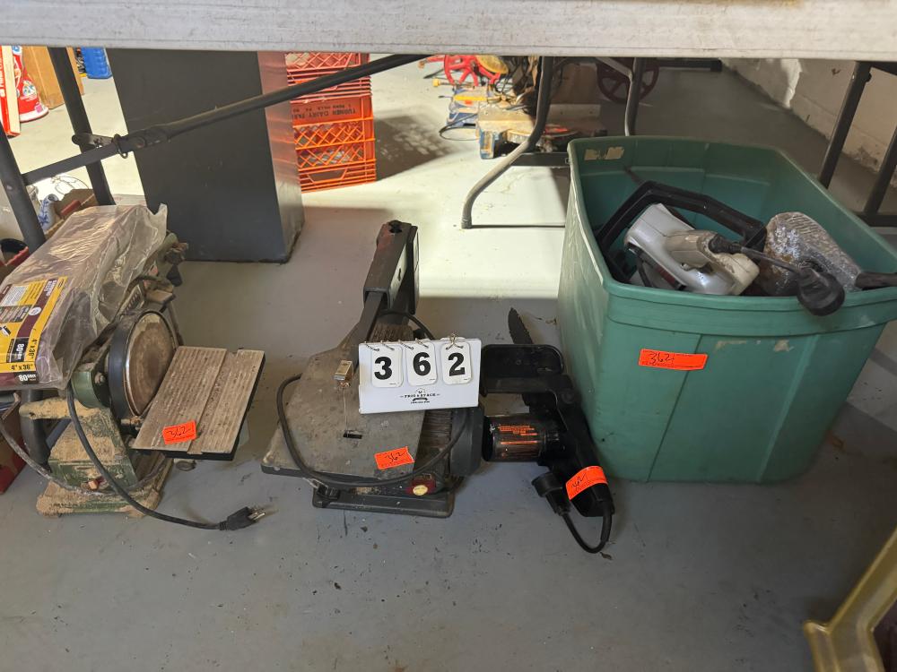 Central Machine Jig Saw & Electric Chain Saw Lot