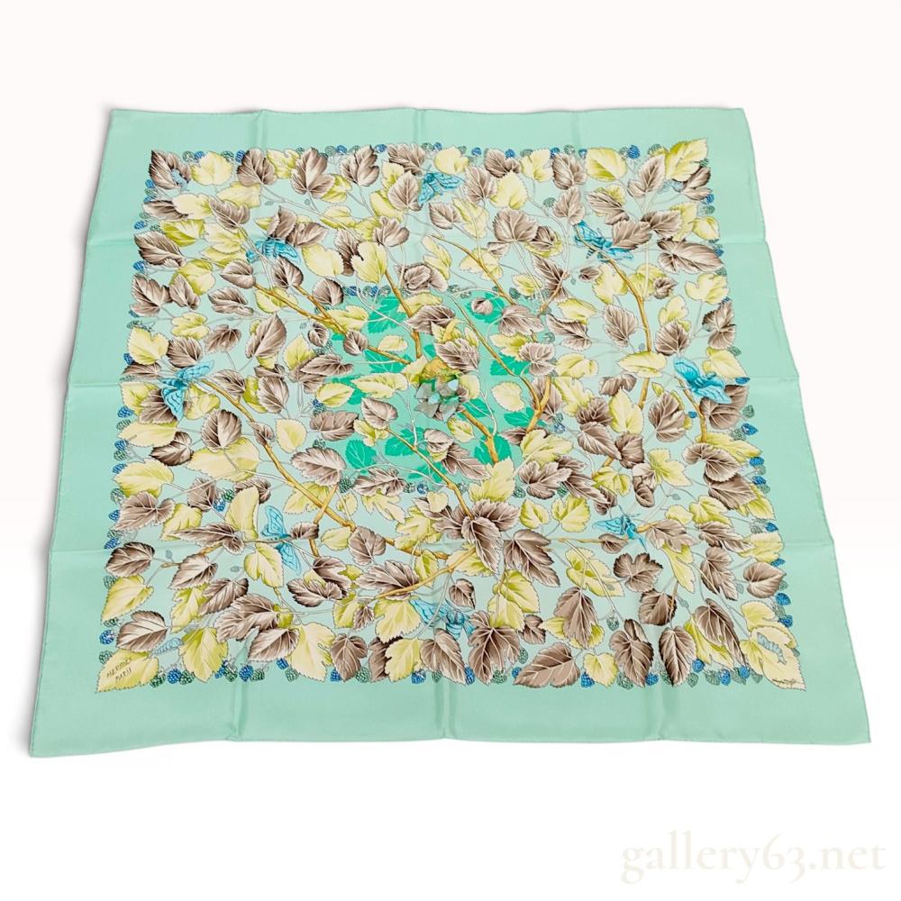 Hermes Les Mures Silk Carre 90 Scarf by Philippe Ledoux