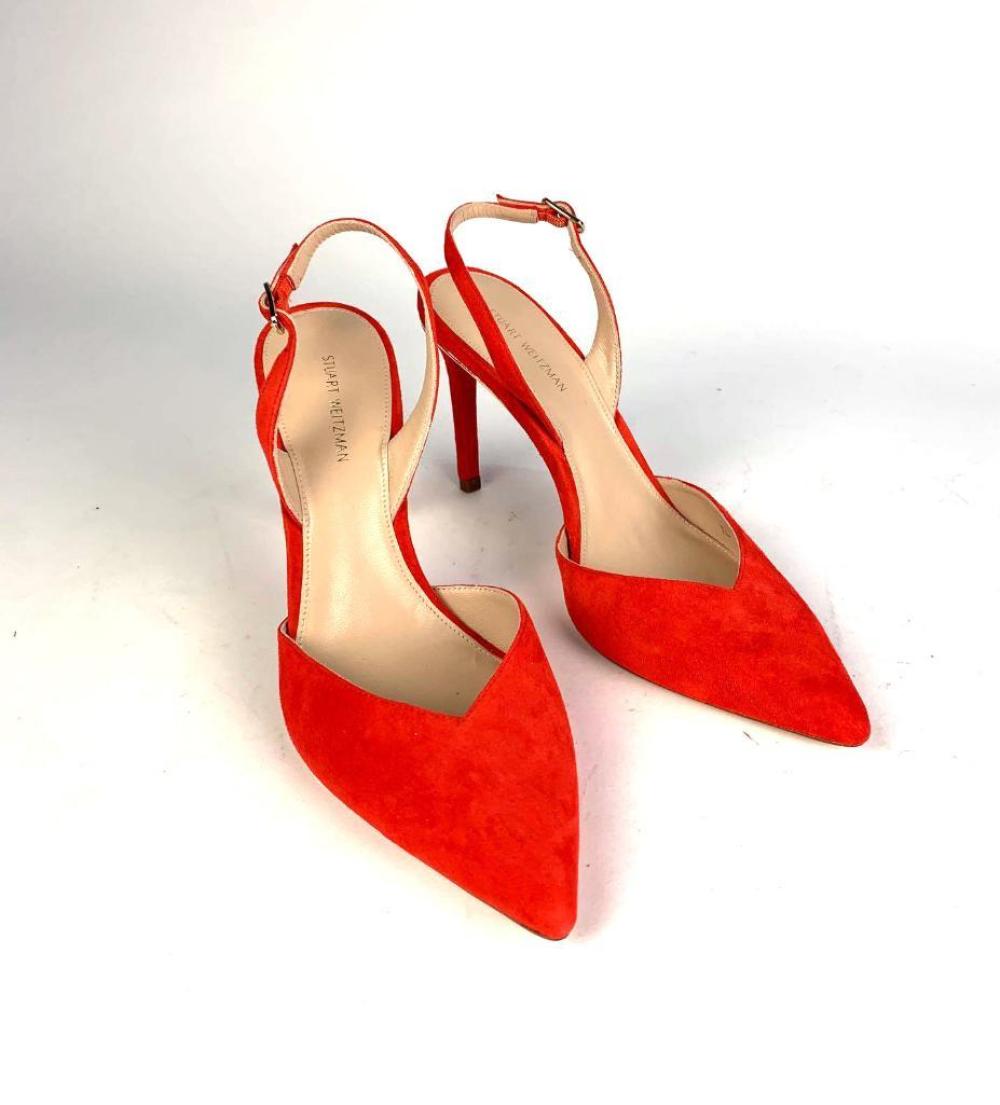 A PAIR OF HEELS BY STUART WEITZMAN