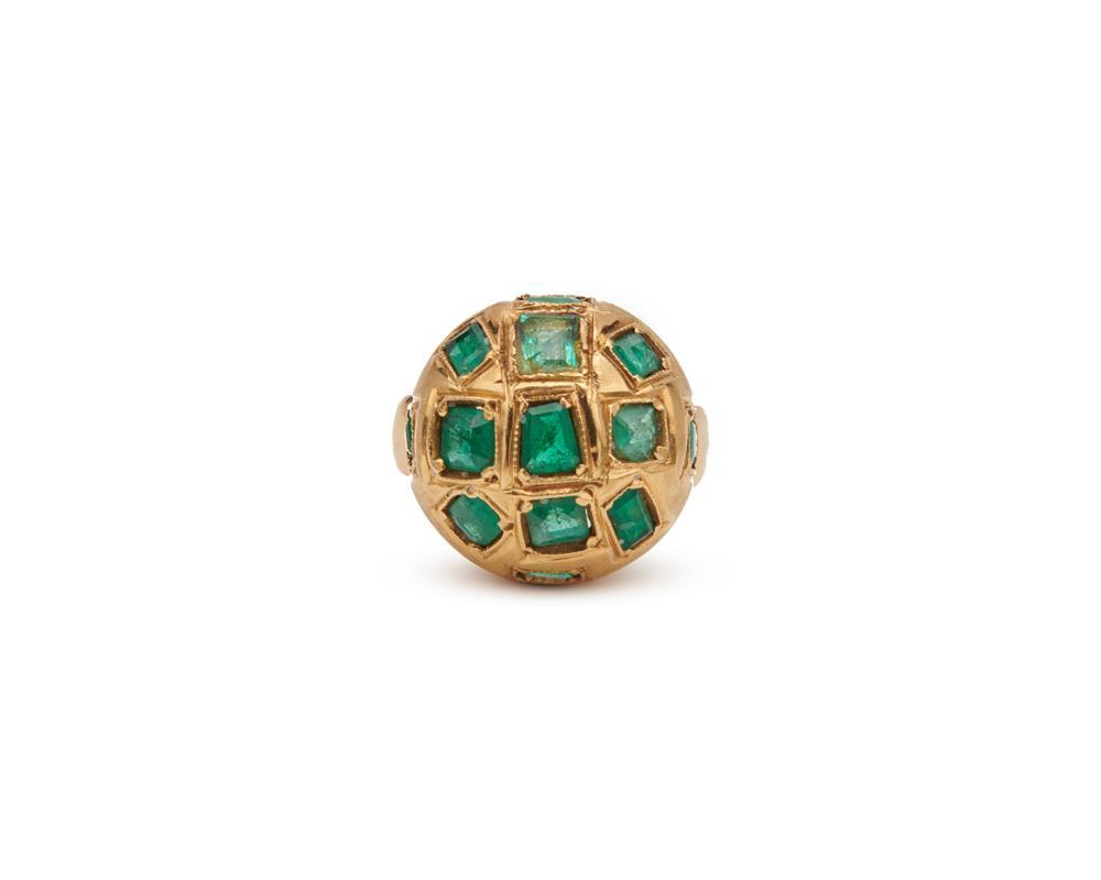 18K Gold and Emerald Ring