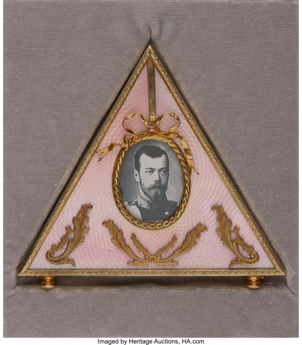 Sold at Auction: A Robert Whiteside Gilt Silver Mounted Guilloche
