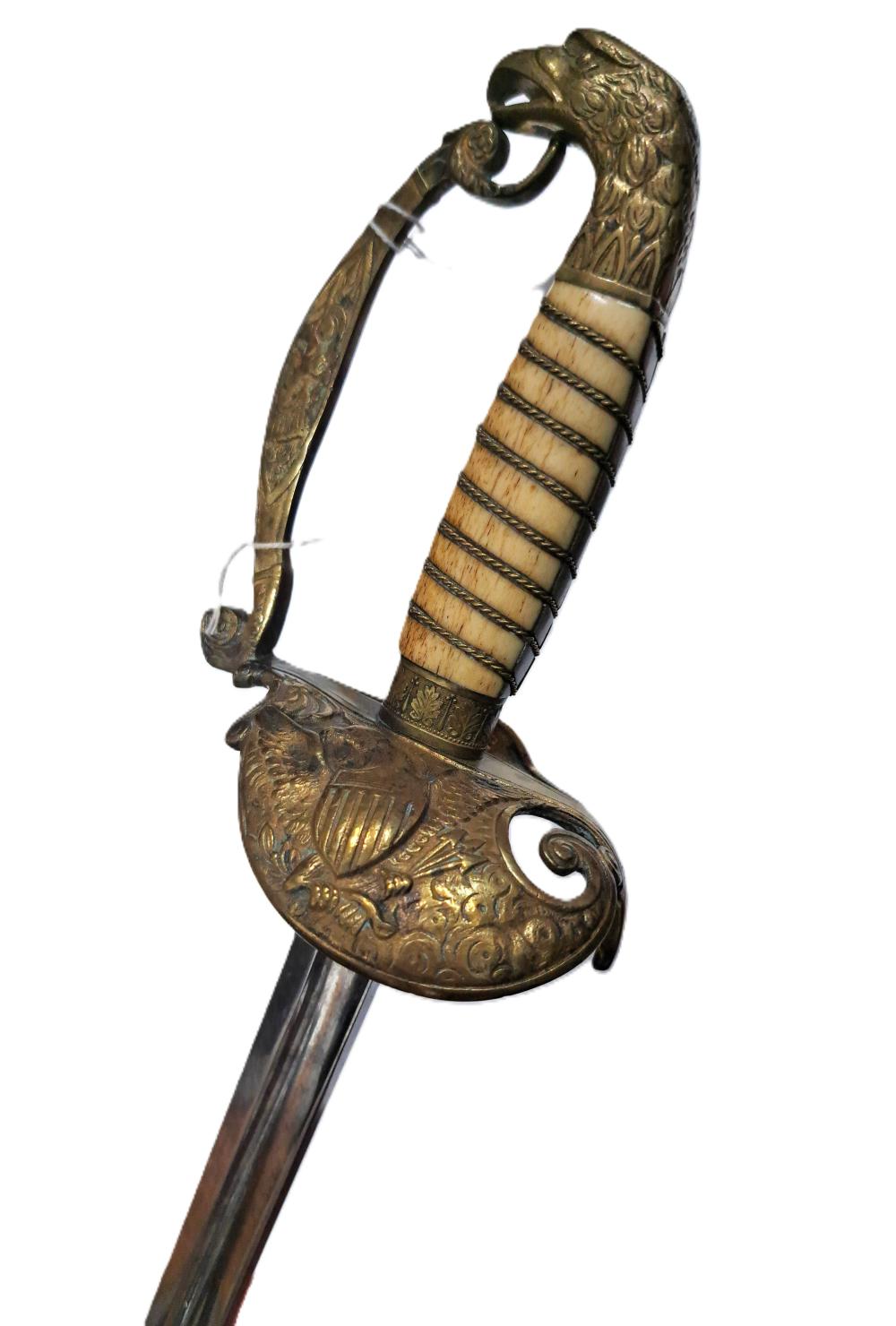 M-1860 Staff Officers Field Officer Sword Circa US Civil War Eagle Pommel