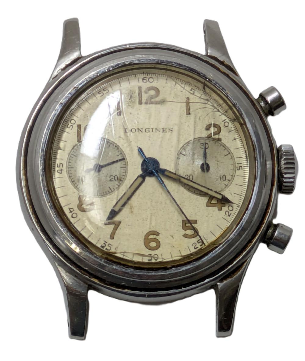 Rare Longines 13nz Large Vintage Chronographer Higrade Flyback Circa 1940s Original Dial