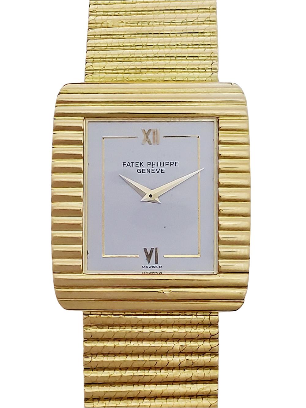 Gents 18k Gold Patek Philippe 3733 Mid Century Masterpiece w/ Box