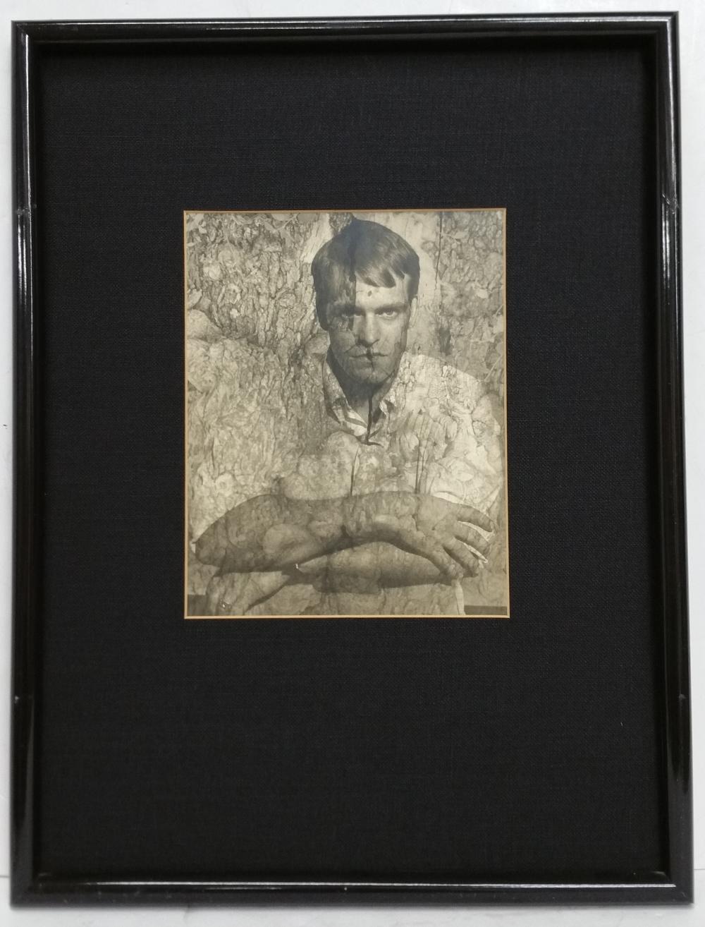 Vintage Black and White Photograph Man Portrait