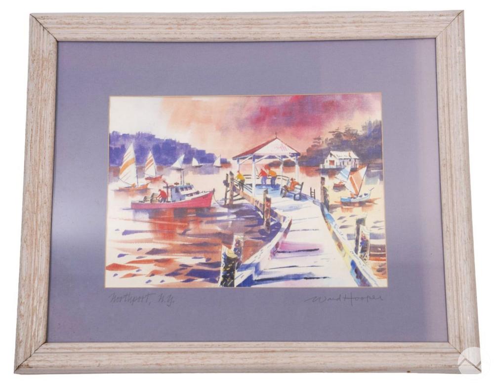 Ward Hooper Worthport, NY Watercolor Painting