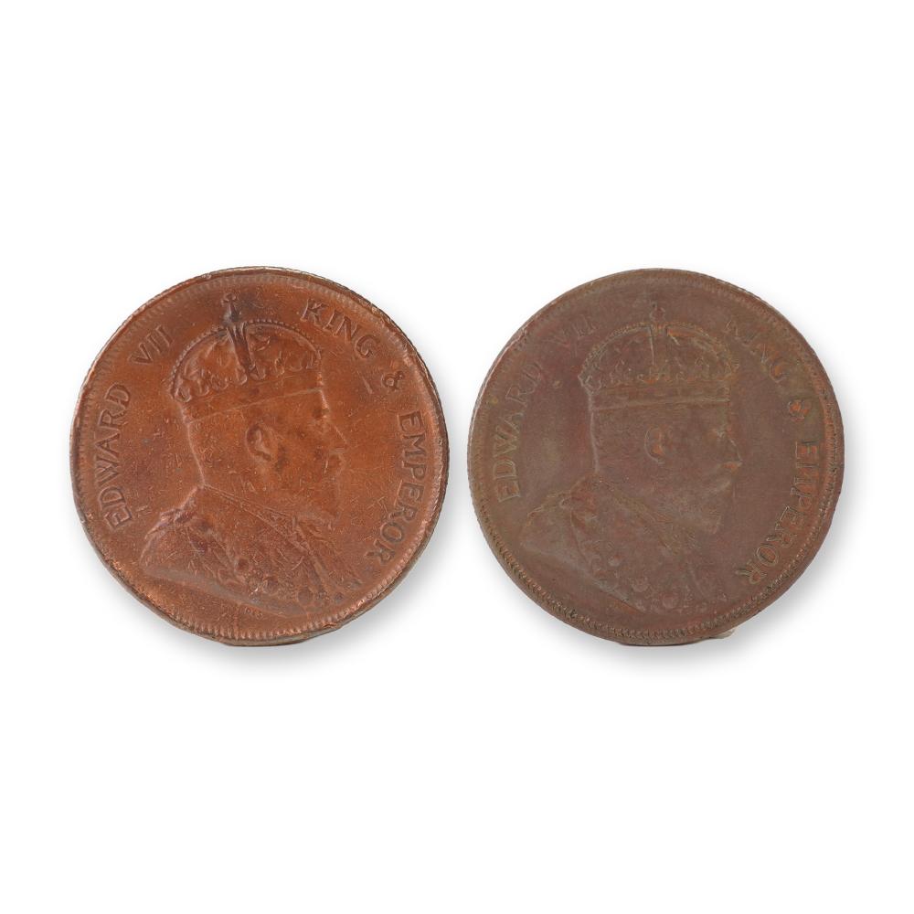 2pc 1908 Strait Settlement ... image