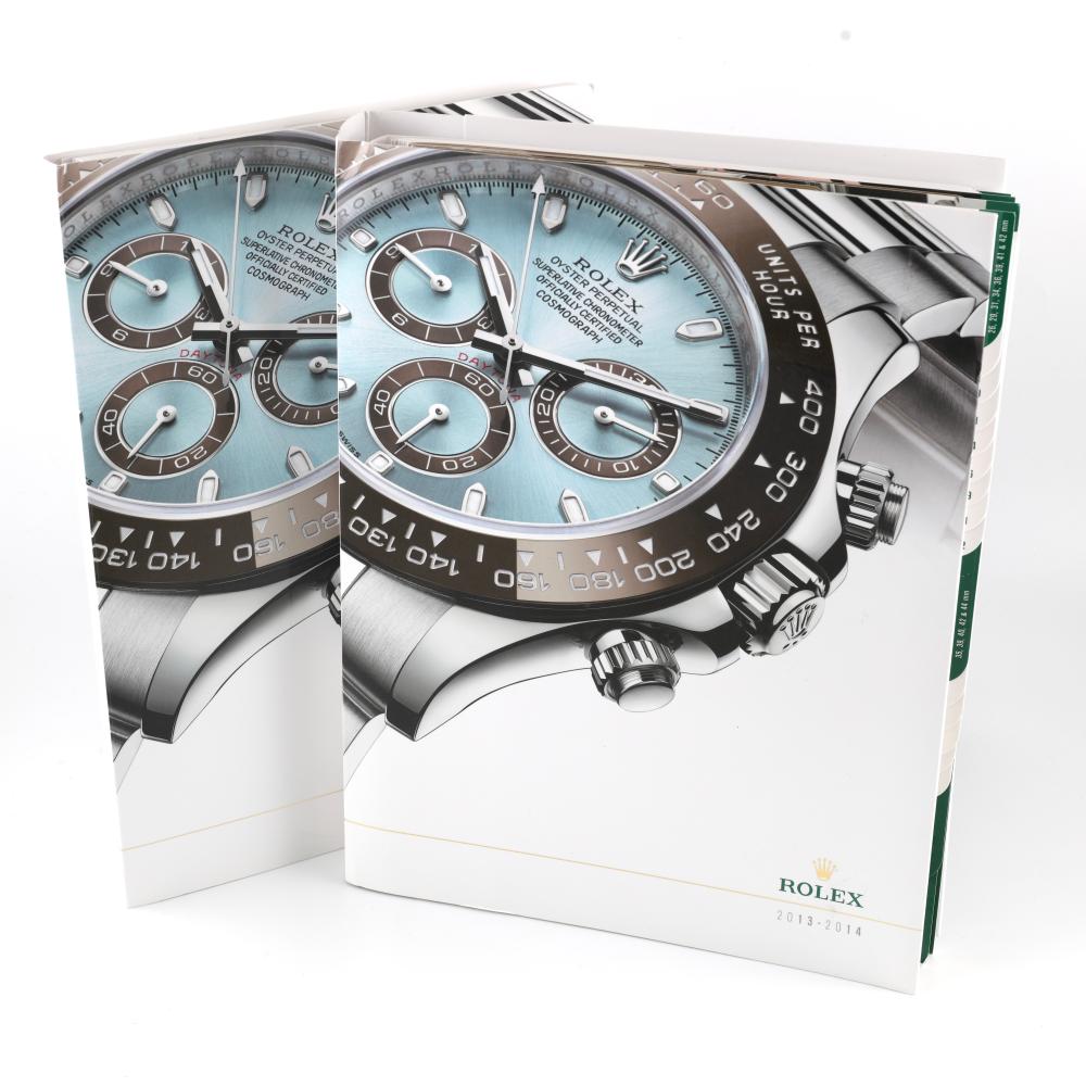 ROLEX A lot of three work catalogs, 2013-2014.