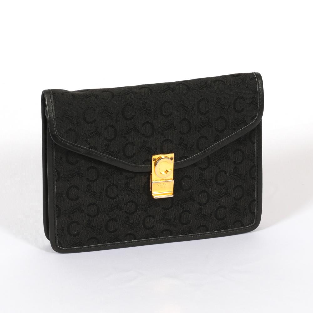 Céline C Classique pouch black monogram