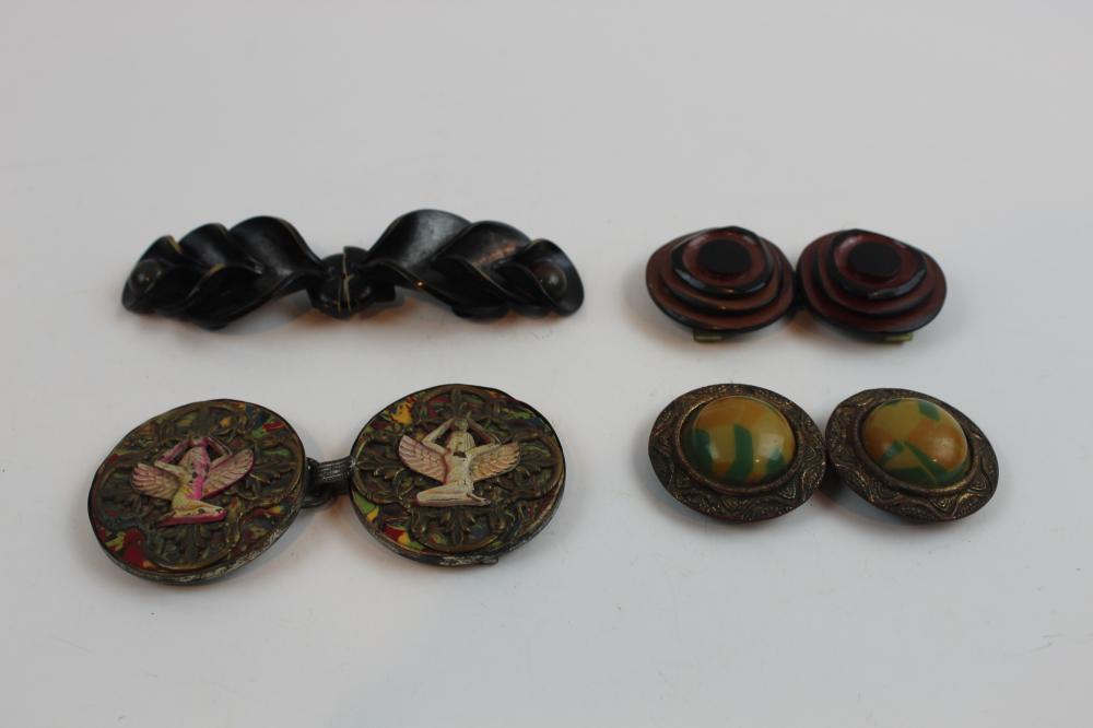 (4) Vintage 2-Piece Buckle Sets