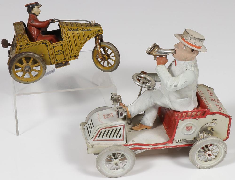 TWO GERMAN TIN WIND-UPS image