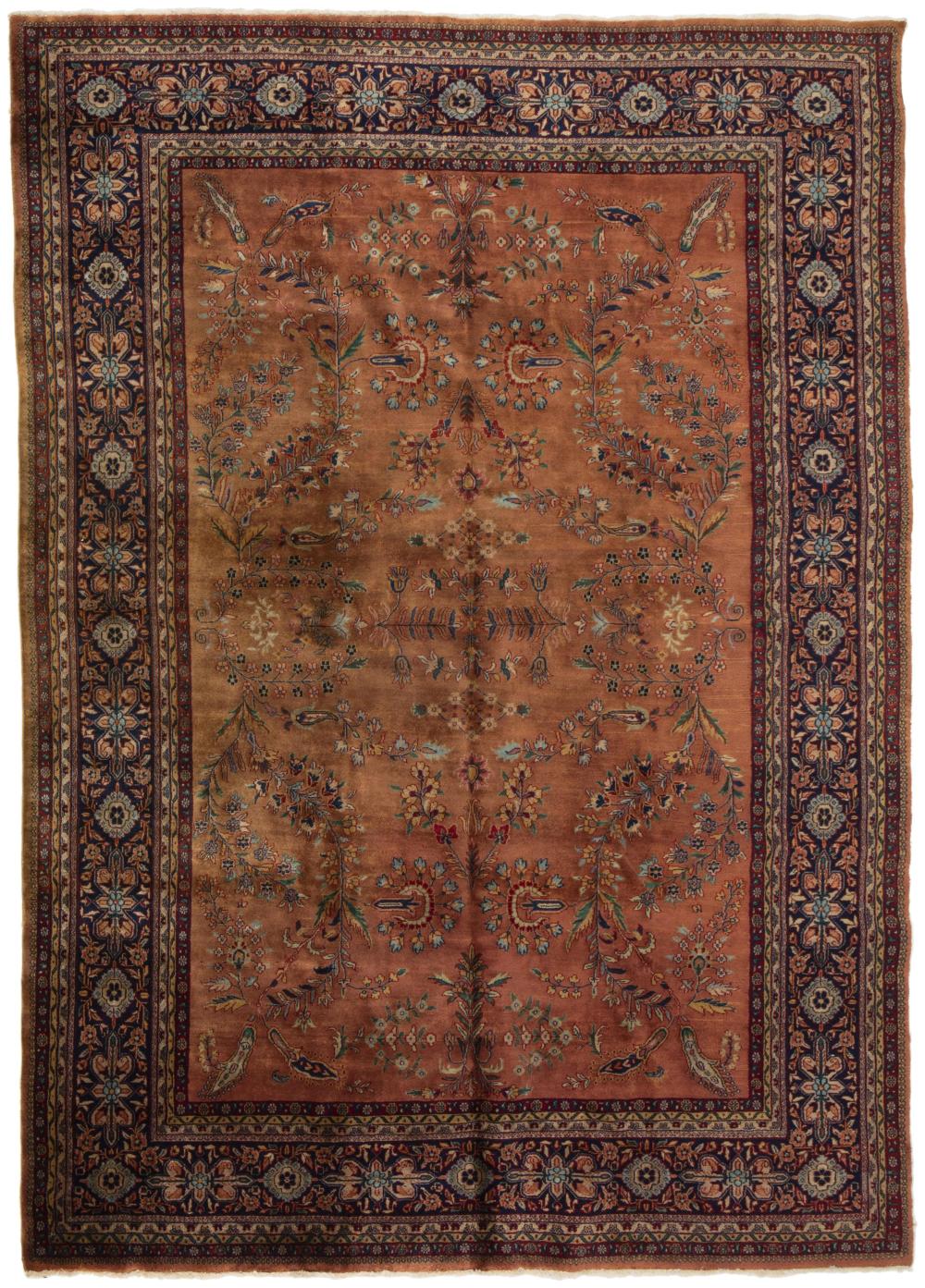 A Persian Sarouk Mohajeran area rug
