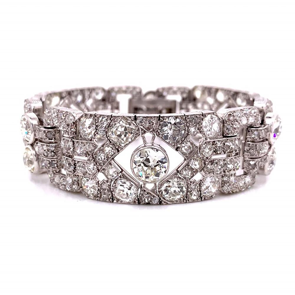 50.00 Ct Diamond French Deco Bracelet