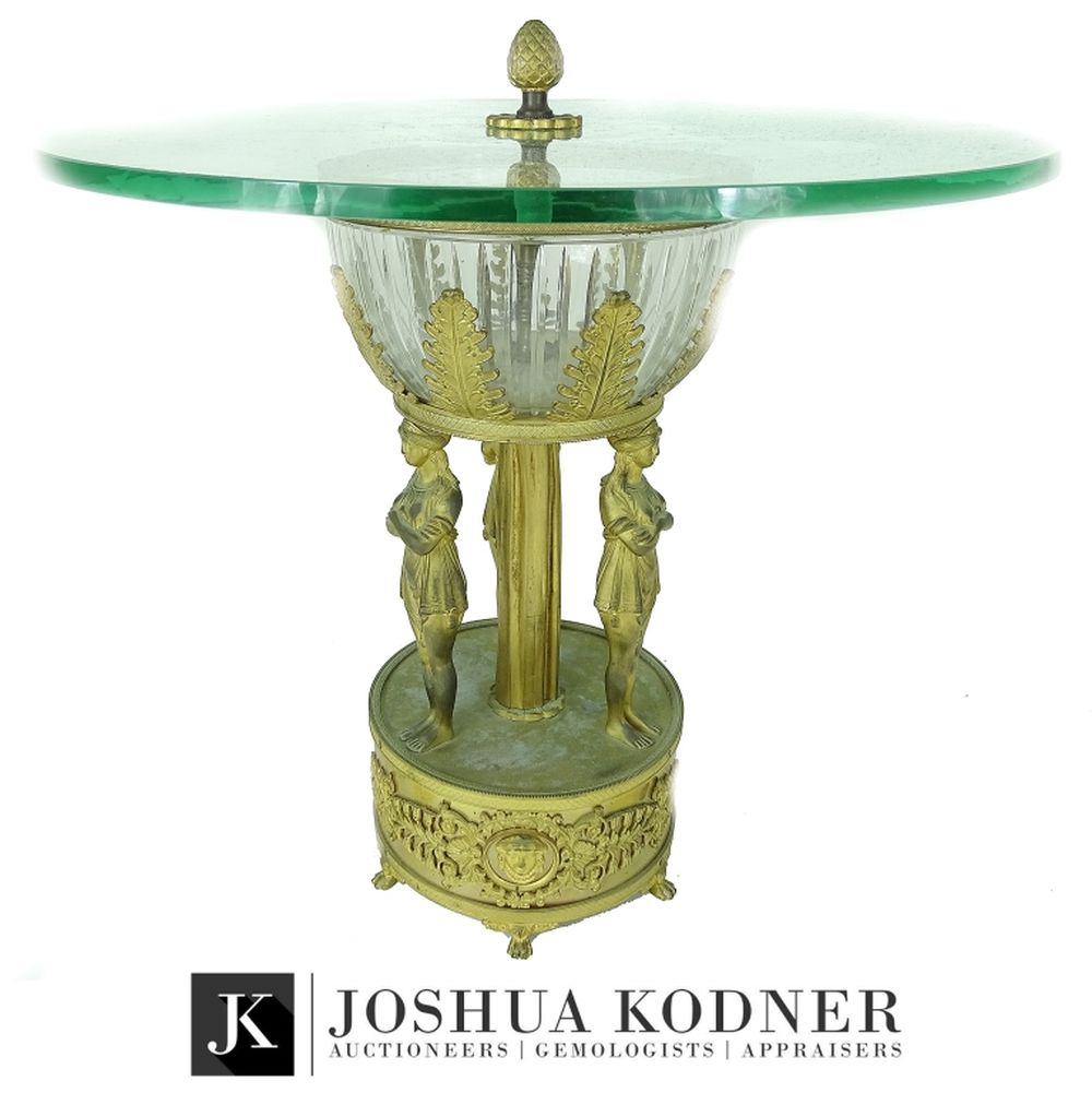 Neoclassical Three Graces French Empire Table