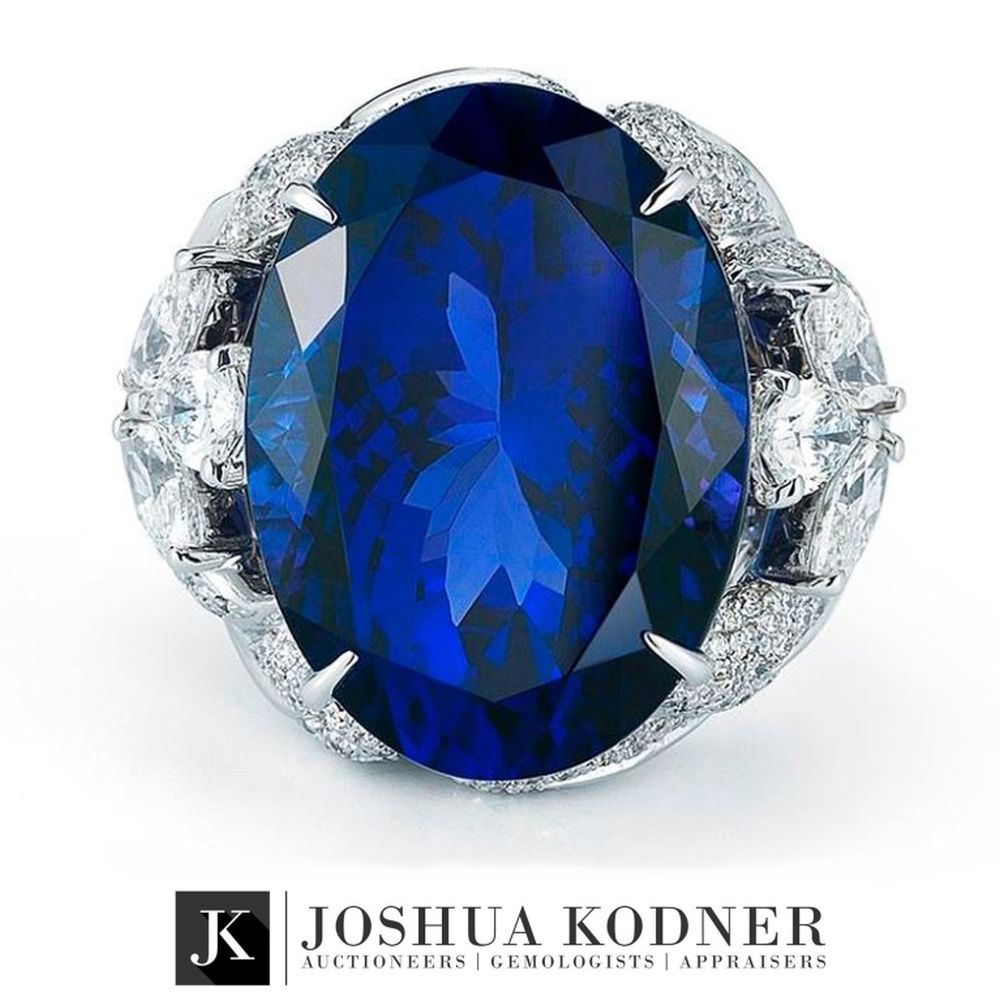 23.63 ct. Tanzanite and Diamond Ring