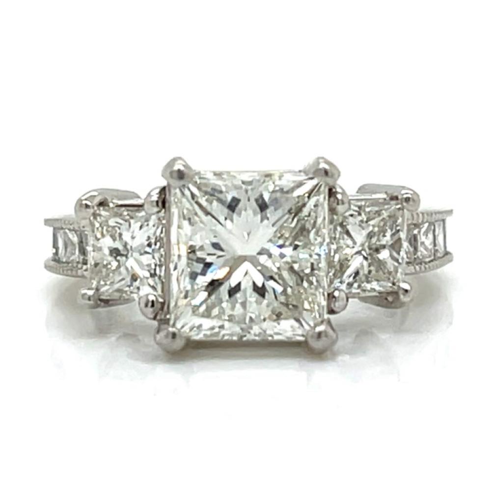 Platinum GIA Certified 3.00 Ct. Diamond Ring
