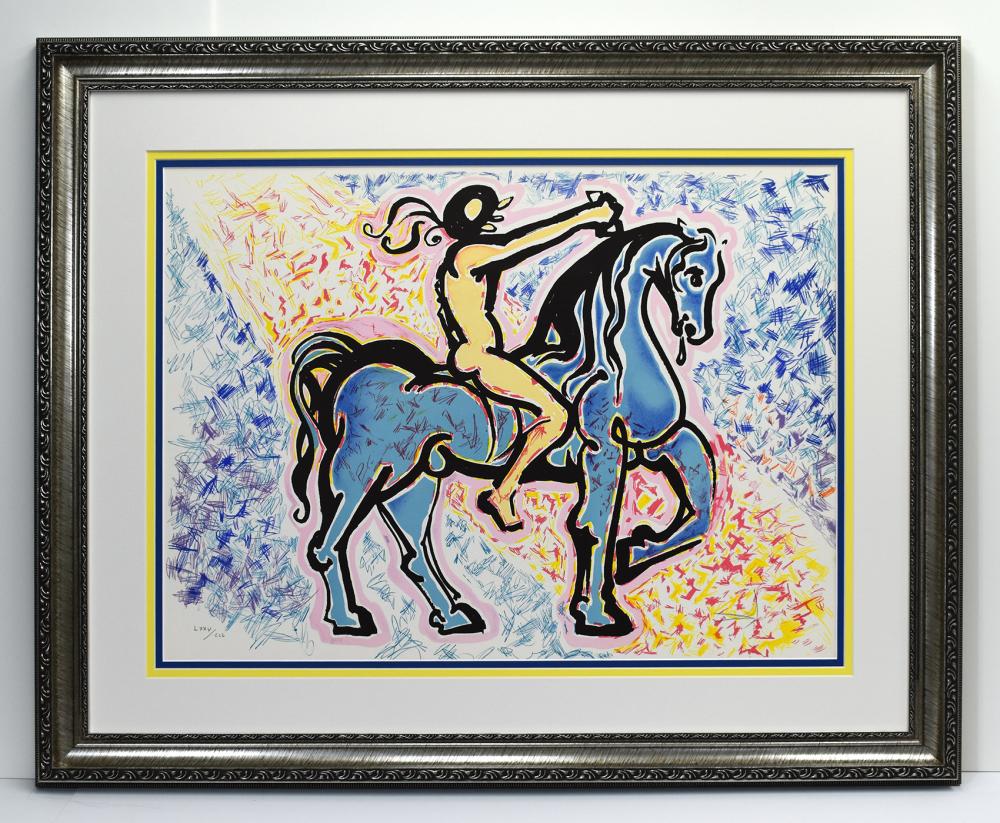 Salvador Dali The Cavalier Color Lithograph Signed Limited