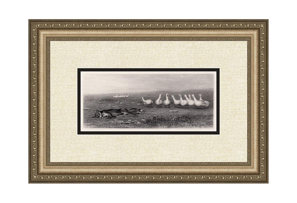 Briton Riviere The Fox and the Geese 1883 engraving
