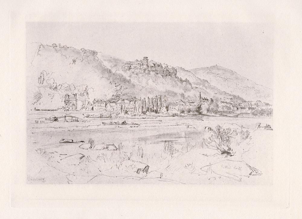 Robert Kent Thomas Heidelberg Castle 1885 engraving