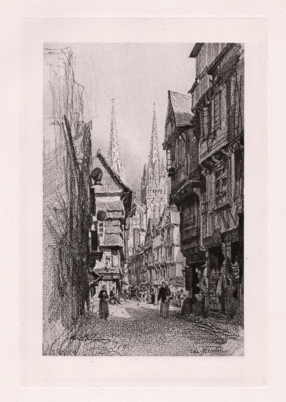 Maxime Lalanne Quimper print signed