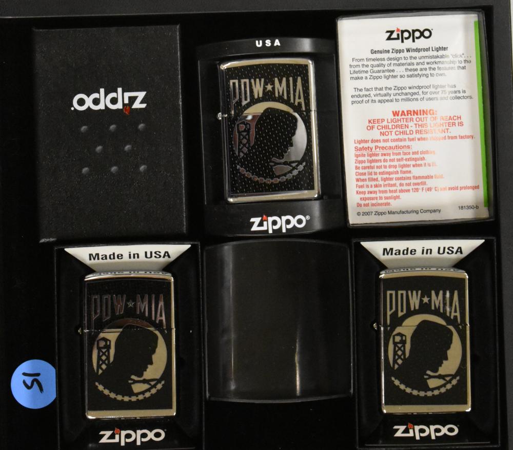 POW MIA Zippo Lighters (3) image