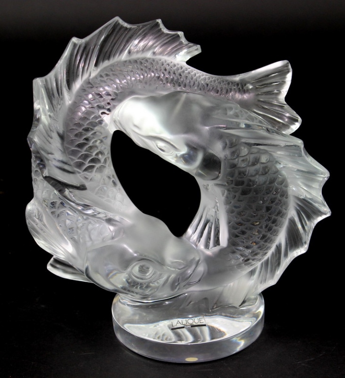 LALIQUE CRYSTAL "DEUX POISS... image