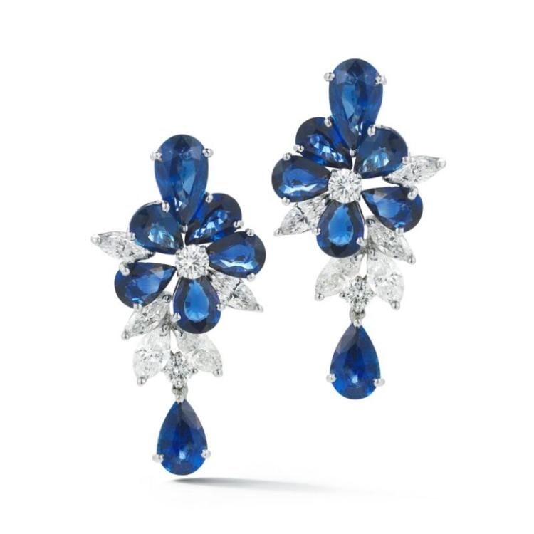 Sapphire and Diamond Flower... image