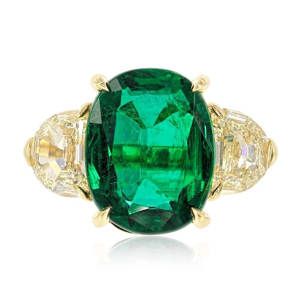 EMERALD AND YELLOW DIAMOND ... image